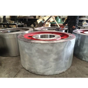 Super large High Clay Sand Casting Forging Steel Rotary Kiln Riding Wheel For Mining Cement Industry Mining Machinery Parts