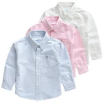 super quality boys five-point star embroidery shirt baby cotton casual shirt
