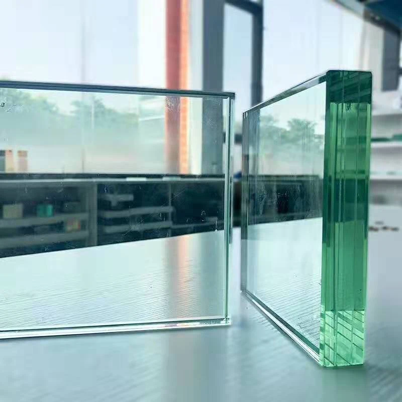 Super Thick Bulletproof Glass With  PDLC PVC  Film Resistant Laminated Glass