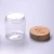 Import SY-ZS250-CL 68mm bamboo lid for 250g clear empty plastic pet 250ml cosmetic jar clear plastic jar from China