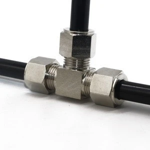 SYD-1148-12 Three-way Hose Connector, Tee Connector Nozzle Fittings,Water Cooling System Accessories For 9.52 mm Tube