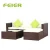Import T6223SF Wicker rattan and iron products 5pcs Patio lounge sofa with cream cushion pillows for free from China
