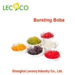 Taiwan Green Apple Flavor Popping Juice Balls Bursting Boba Tapioca Pearls For Health Bubble Tea Drinks