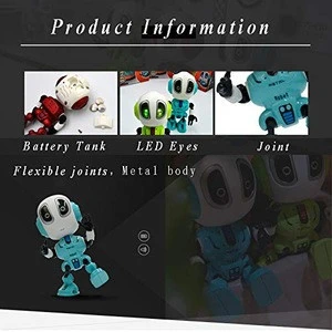 Talking Robot Toys Repeats Whatever Kids Metal Mini Body Robot with Repeats,Robot Interactive Toy for Boys and Girls
