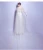 Import tank sleeveless lace pure white A-line wedding dress bridal gown with mantle from China