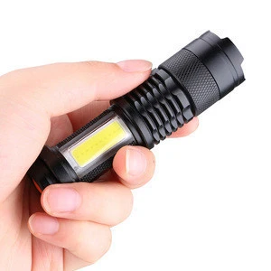 Taschenlampe led flashlight zoomable led flashlight torch cob mini flashlight
