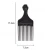 Import TF--APC 450048 hairdressing massage comb Black flat wide tooth plastic hair top comb from China