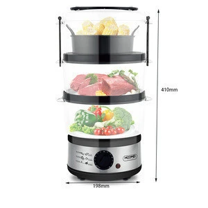 The best 2 or 3 2.5L layer electric food steamers for household cookware, equipped with household PC or towel rack