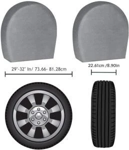 Tire Covers  for Rv Travel Trailer Camper Vinyl Wheel Fits 27-29 Inch Tire