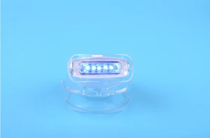 Tooth whitening kit with whitening gel and LED accelerator light