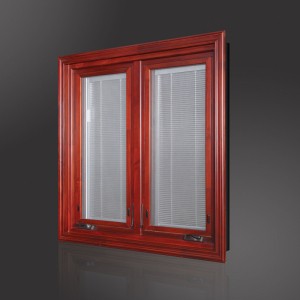 Top china brand casement window handle glass window shutters double glazed windows with blinds
