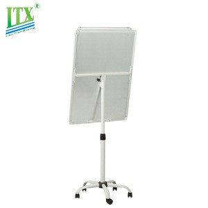 Top sale adjustable five feet flip chart whiteboard stand with wheels