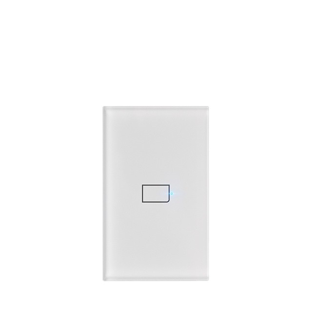 Touch glass panel smart electrical White touch switch for home automation wall light remote touch switch