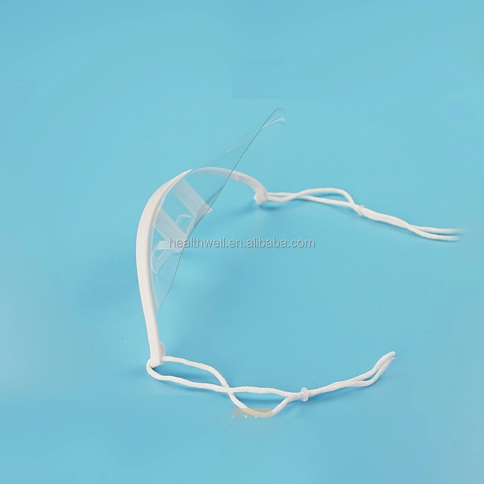 Transparent Plastic Anti-Fog Face Shield Transparent Mouth Cover for Food Service Clear Plastic Restaurant Face Shield