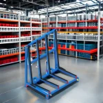 Transport Ladders & Scaffoldings Protective Glass Shelves for Secure Glass Transportation