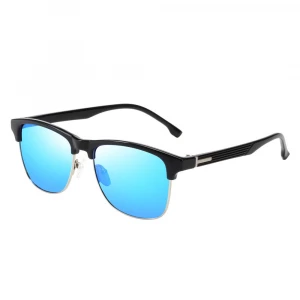 Trendy Black Sunglasses For Men Polarized Sport Sunglasses Custom
