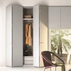Trlife bedroom wardrobe furniture set customizable folding door melamine design