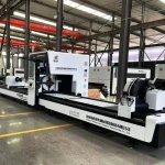 Tuosheng high speed automatic cnc laser aluminum pipe cutter/metal tube cnc fiber laser cutting machine price
