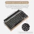 Import TW1867 Retro Wireless Typewriter BT Mechanical Multi Devices Connection Classical, Punk Round Keys Keyboard for PC/Tablet/Phone from China