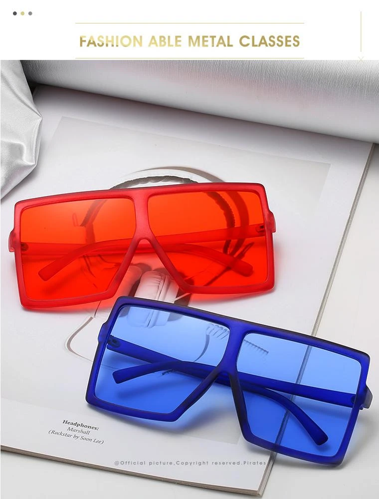 TY0094 Best Selling Big Frame Shades Oversize Sunglasses Women Fashion Square Sun Glasses Oculos UV400 Eyewear