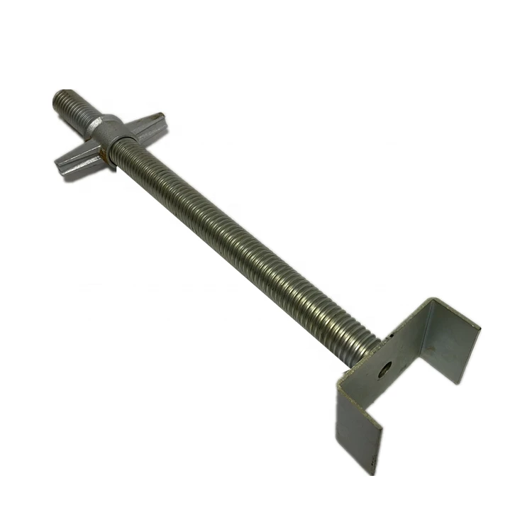 U Head Base Jack Hollow and Solid Scaffolding Steel Screw Base Jack for Construction