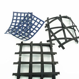 Ultrasonic Weld Biaxial Geogrid with High tensile strength 30KN~150KN