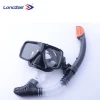 Underwater nontoxic silicone optical prescription swim diving mask black panoram snorkel mask