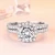 Import UNIQ Solitaire Crystal Womens Engagement Rings 925 Sterling Silver Cubic Zirconia Wedding Band Gift from China