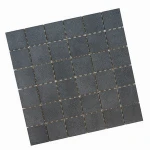 Unique Design Marble Medallion Craft Bubble Black Mosaic Tiles