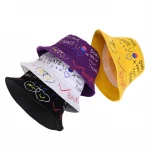 Unisex Harajuku Custom Logo Bucket Hat Fishing Outdoor Hip Hop Cap Men's Street Summer Fisherman Hat Women