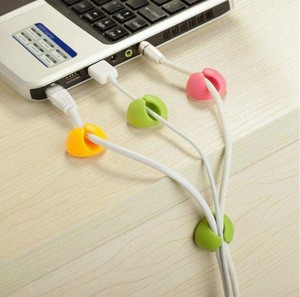 Universal Desktop Cable Clips, Colorful Cord Organizer Cable Management Desk Wire Cable Holder