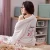 Import v-neck soft coral fleece sleepwear woman sleep wear pajama with waistband from China
