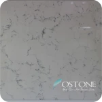 Various Tiles And Slabs Types Artificial Carrera White Quartz Stone With Top Quality