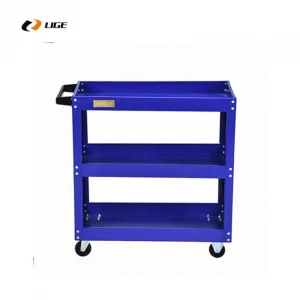 vehicle equipment Practical Multi-Function 3 Tier Movable Metal Service Tool Trolley