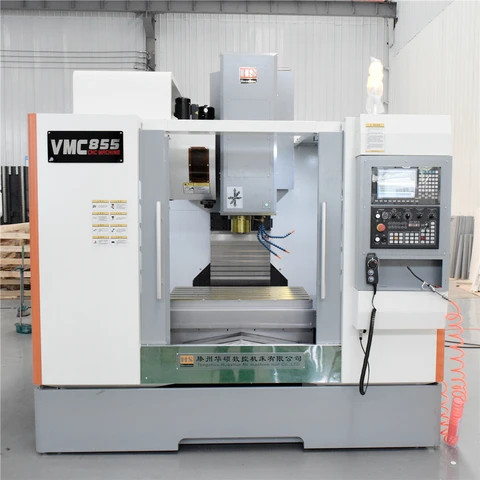 VMC855 cnc milling machine for metal cnc vertical machining center fanuc control 4th axis cnc rotary table