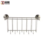 Wall Hanging Brushed Sus304 Storage Book Rack Magazine Holder Wire Bookshelf