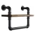 Import Wall Storage Shelf Holder Rustic Wood Pipe Floating Shelving Towel Rack from China