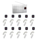 Ward nursing equipments aluminum alloy panel receiver with voice announcements