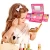 Import Washable Makeup Kit for Girls Kids Barbie Pretend Play Toys Fold Out Palette with Mirror from China