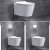 Import Watermark Washdown Porcelain Bathroom Sanitary Ware Wall Hung Toilet wc ceramic closestool from China