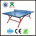 Waterproof outdoor table tennis table best china supplier cheap portable ping pongs table QX-141G