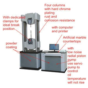 WAW-1000B Microcomputer Controlled Electro-hydraulic Servo Universal Testing Machine