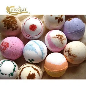 Weddells customized hot sale fizzy colorful bath bombs spa gift set with natural ingredients organic bath soak bubble