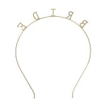 Wedding Party Bridal Accessories Bridal Tiara Crown Golden Bride Alphabet Bride Tiara