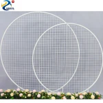 Wedding Supplies flower round wedding backdrop panel frame