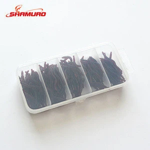 Weihai Wholesale 3.5cm Simulation Earthworm red Worms Artificial Soft Plastic Fishing Lure