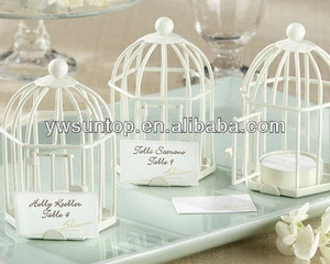 White Birdcage Place Card Holder Tealight Holder Wedding Birthday Party Gifts Supplies