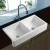 Import White Ceramic Custom Size Double Bowls Farmhouse Apron Kitchen Sink from China