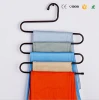 white S type metal wire pants hanger rack for pants storage