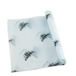 White silk paper with black logo / black logo on white tissue paper / cloth packaging wrapping tissue paper
